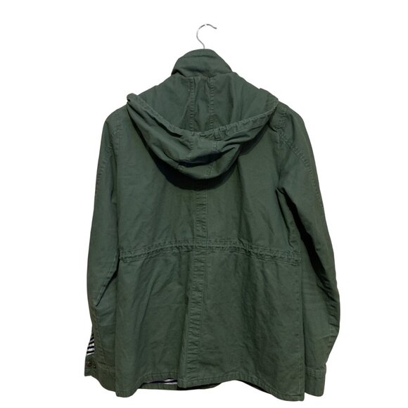 41 Hawthorn Women's Jacket Olive Green Military Chore Style Hood Large Pockets M - Picture 7 of 10